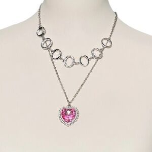 Paparazzi Heart Necklace Layered 4 Pc Bundle Set